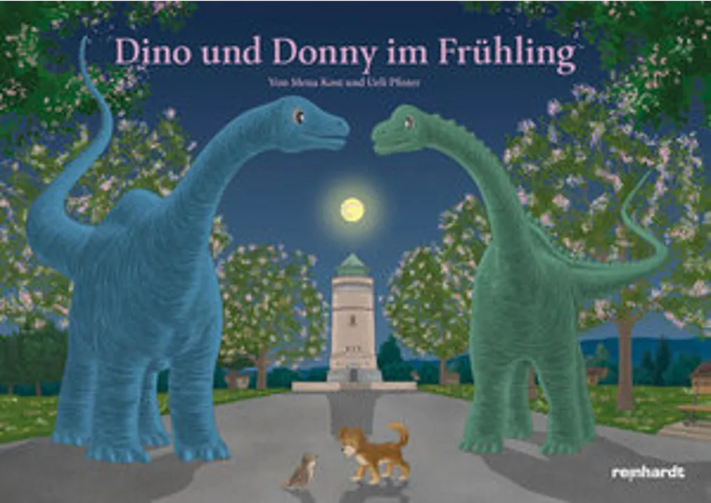Livre enfant Dino et Donny au printemps aux illustrations colorées