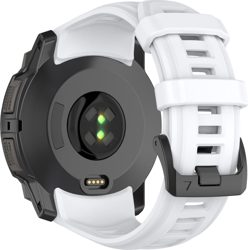 INF Silikonarmband für Garmin Instinct 3 (50mm) - Weiß