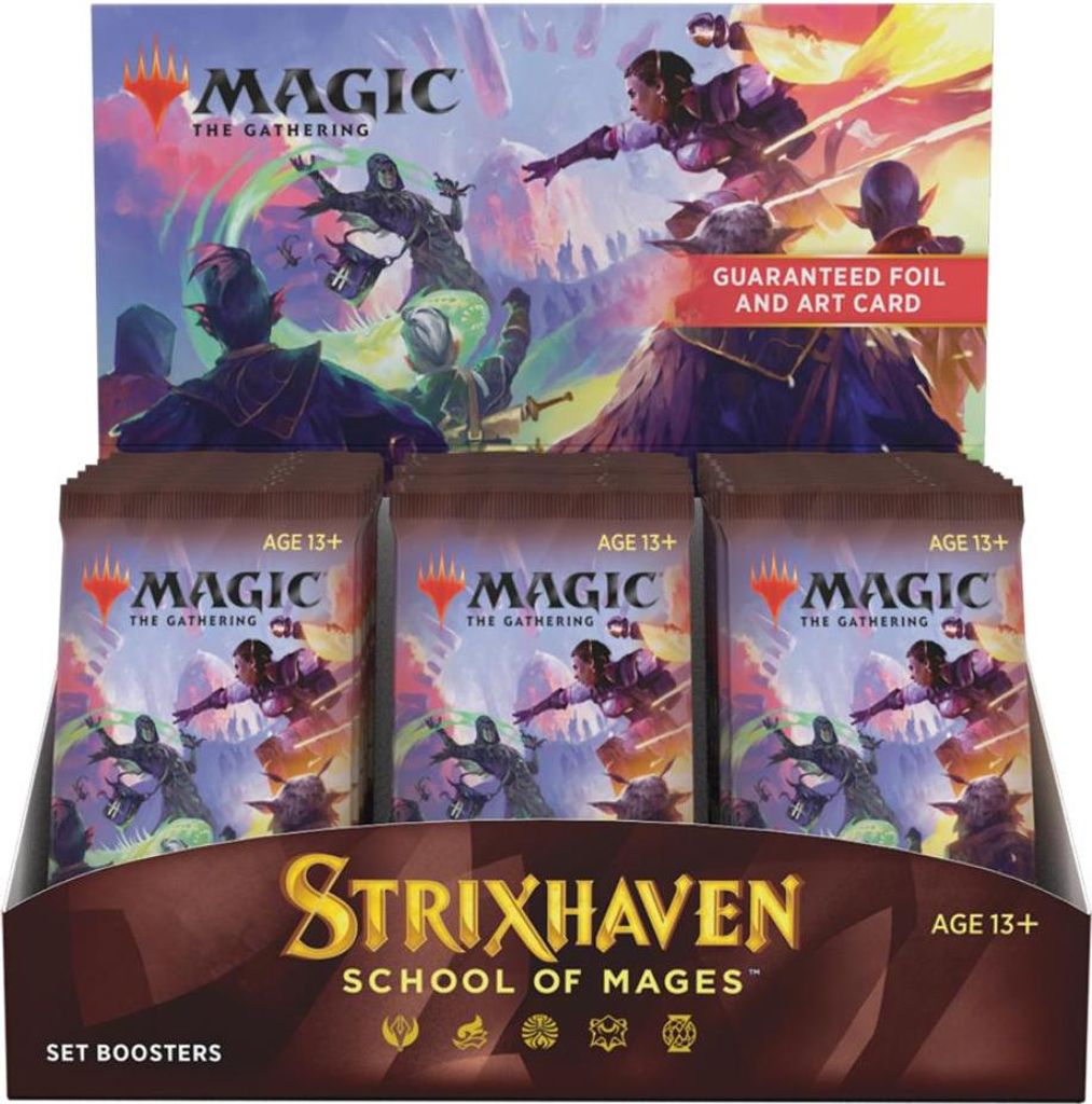 Wizards of the Coast Magic: The Gathering - Strixhaven: School of Mages Set- Booster Display englisch, Sammelkarten