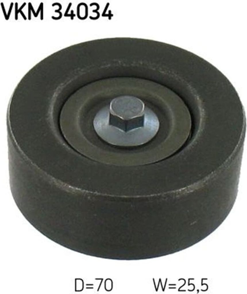 SKF Umlenkrolle für Keilrippenriemen für Ford Courier Escort 6 Fiesta 3 4 5 Mazda 121