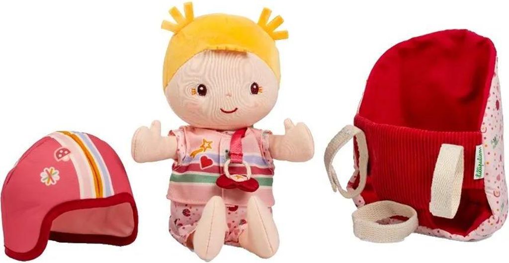 Lilliputiens Lena Poupée et siège de vélo Rouge Rouge One Image du produit 