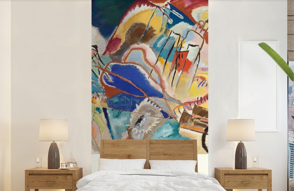 MuchoWow Fototapete für Wohnzimmer oder Schlafzimmer Wandtapete Vinyl Motivtapete Improvisation Nr. 30 - Wassily Kandinsky - Kunst - 120x240 cm ...