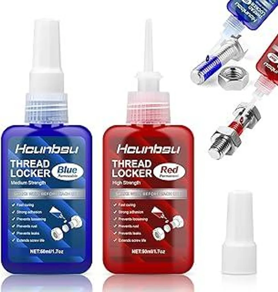 Kit Blocca Filetti 50ml Media + 50ml Alta - Sigillante Bulloni Viti