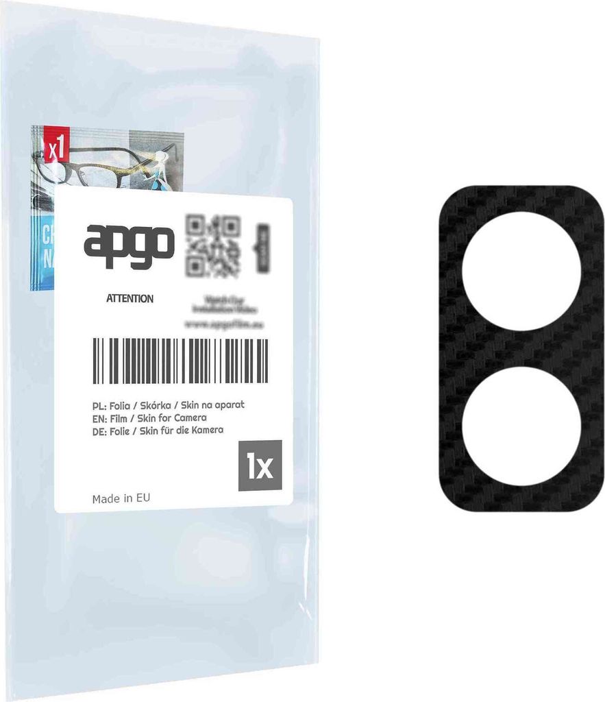 apgo Objektivschutz-Folie, Kameraschutz kompatibel mit TCL 10 TabMAX 5G, Carbon-Imitation, Rückseite Schutzfolie für Kamera-Insel, Hinten Folie, ...