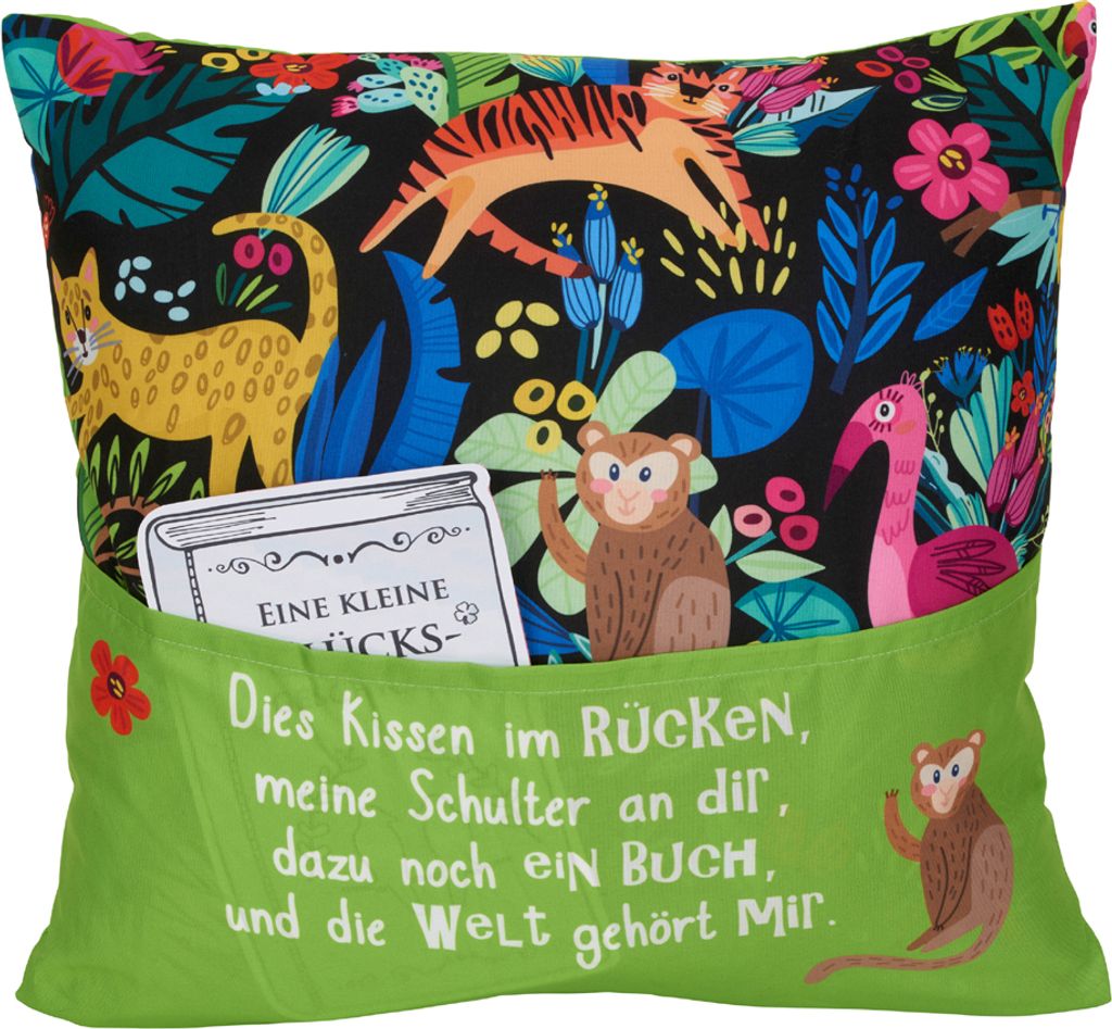 HERGO Sofahelden Kinder-Lesekissen "Dschungel"