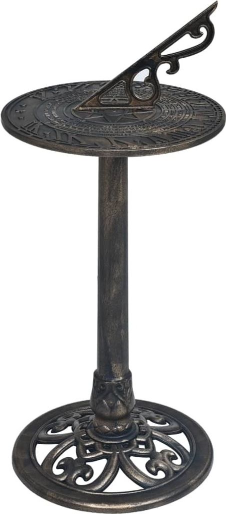 Sonnenuhr Bronze 35,5 x 82 cm Kunststoff
