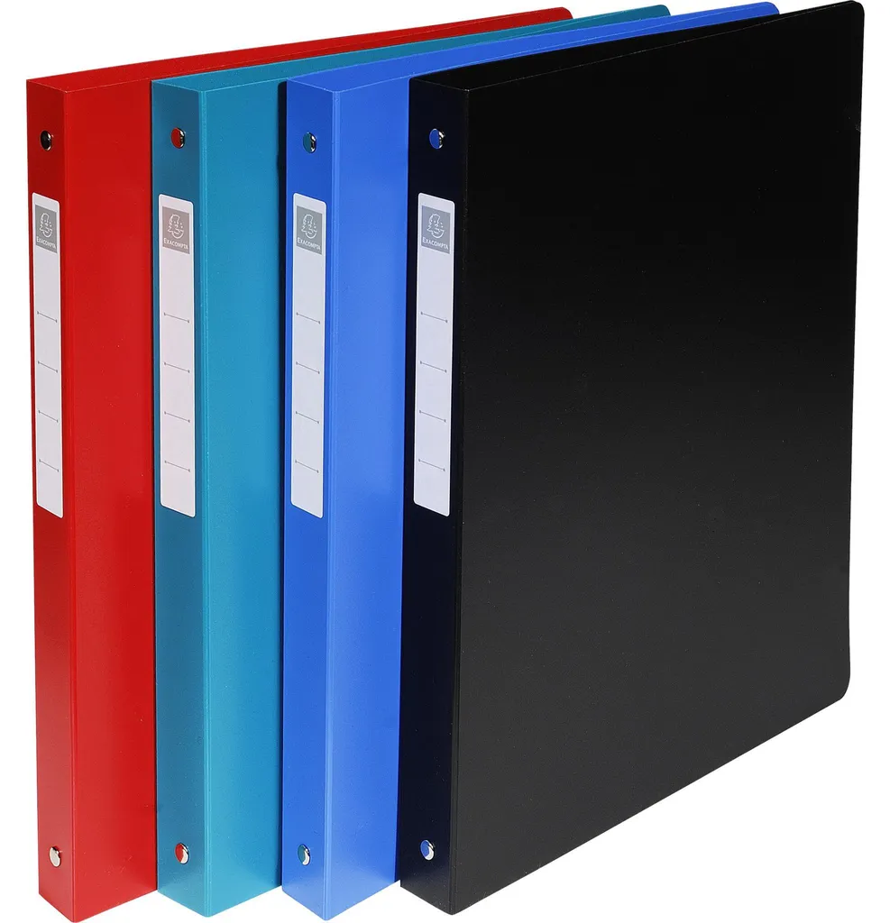 Lot 15 Classeurs Scolaires A4 Maxi 4 Anneaux pour Cours et Archivage