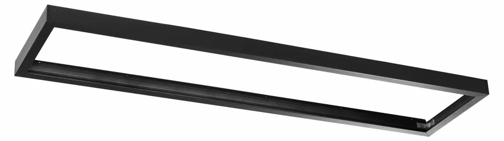 Structure LED PANEL 30x120 noir mat en alu - Kit saillie robuste et chic
