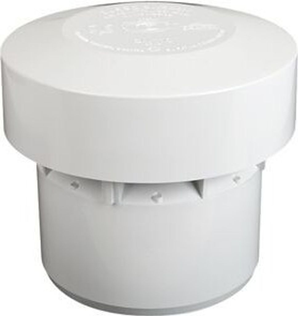 A white ventilation valve is shown against a white background.