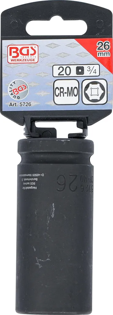 Chiave a Bussola 26mm BGS 5726 per Meccanica Pesante - 3/4" Power - 3