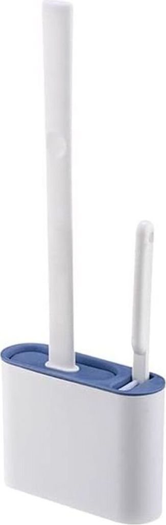 Toilettenbürste Silikon, Farbe:Blau