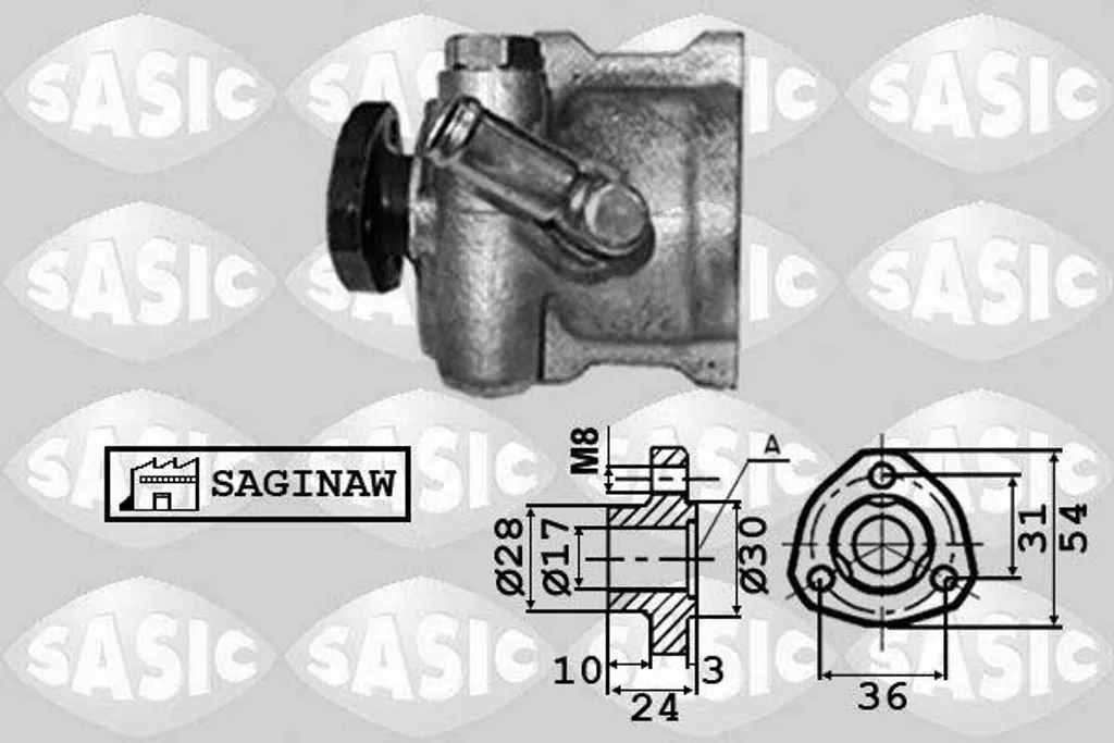 Pompe hydraulique SASIC 7076030 haute pression pour VW Sharan Vento