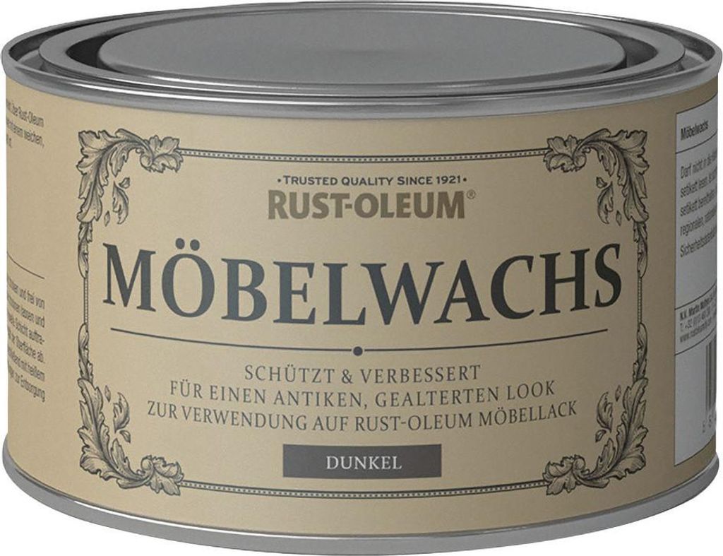Rust-Oleum Kreidefarbe Möbelwachs 400 ml schwarz Produktbild 