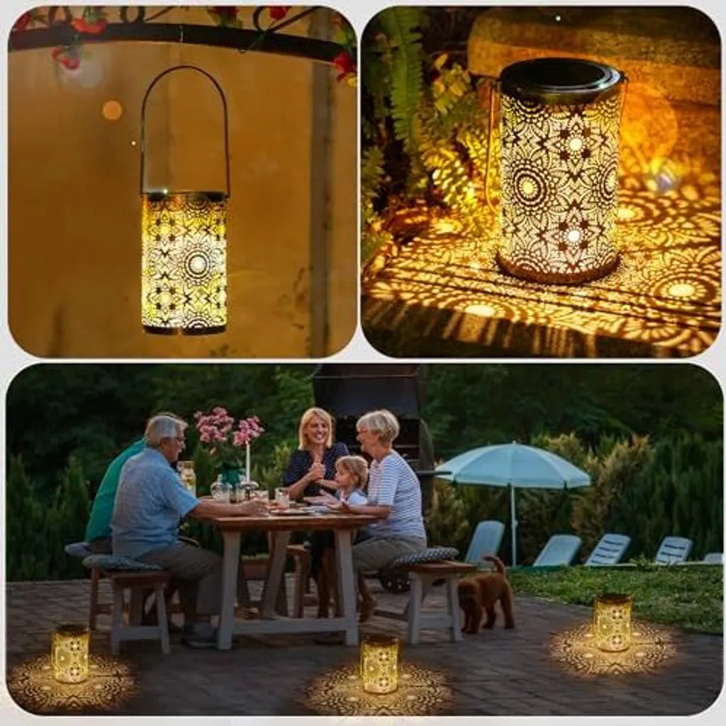 Lanterna solare in vendita per esterni, 2 lanterne da giardino