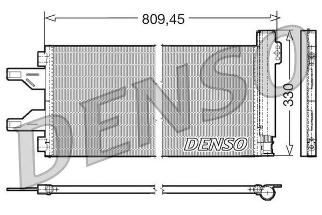 DENSO Kondensator, Klimaanlage DCN07050