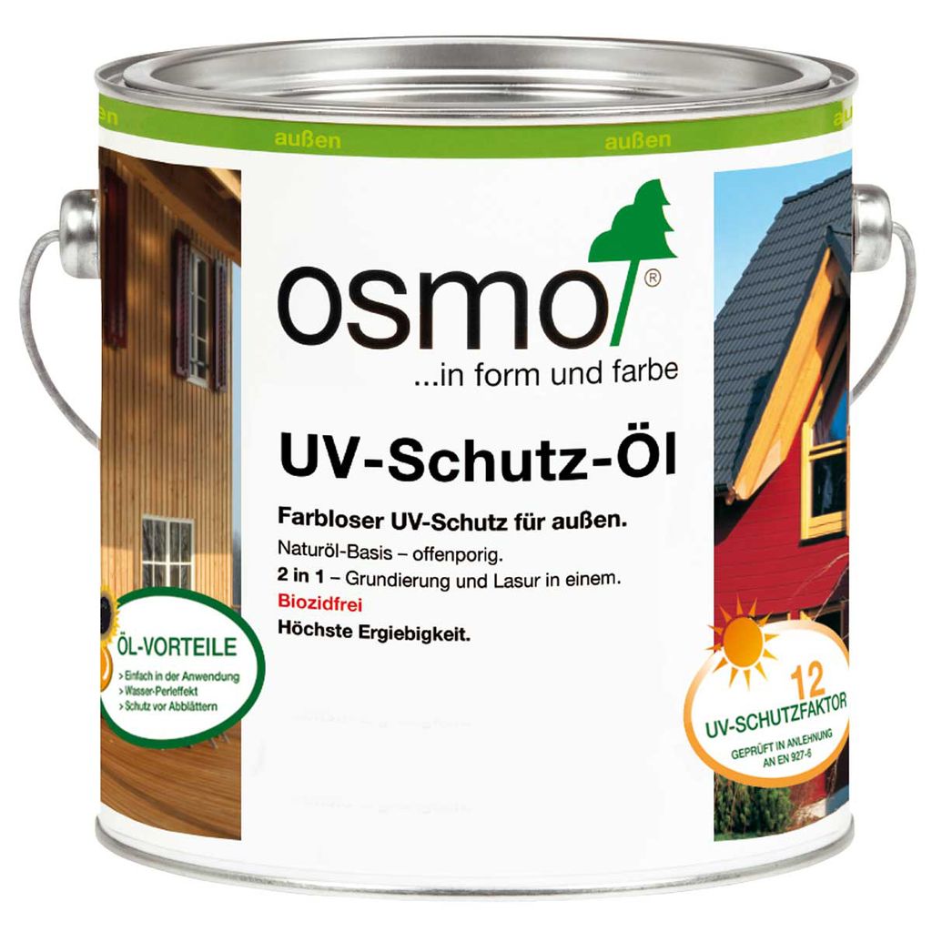 Osmo UV Schutz Öl farbloser optimaler Schutz vor Sonne Produktbild 
