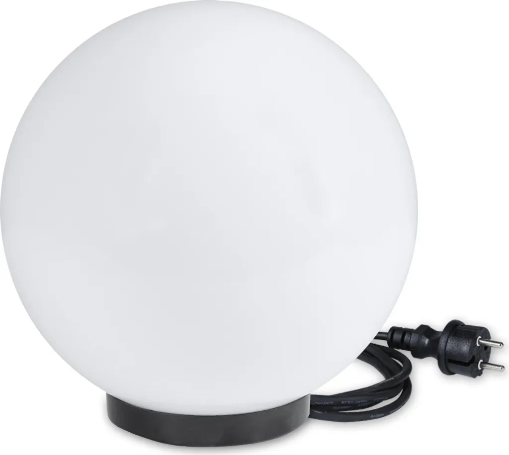 Lampes boules Ø 30cm avec câble de raccordement pour jardin et terrasse