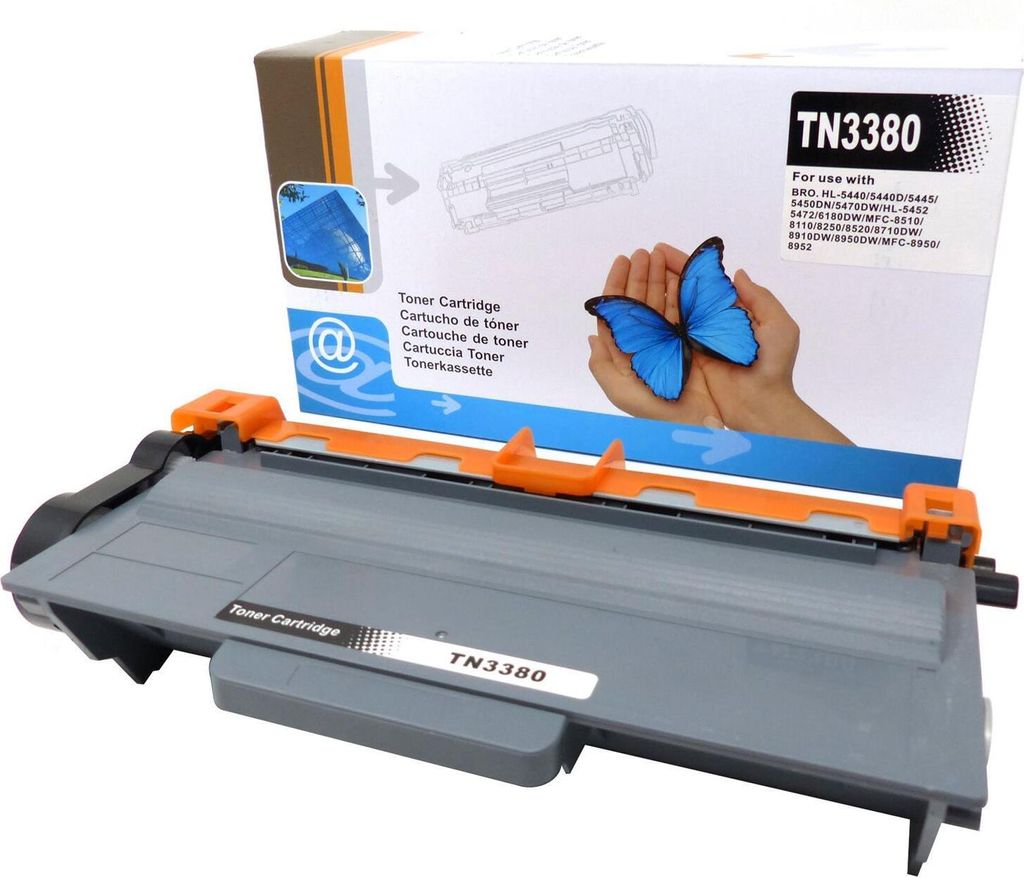 D&C Toner kompatibel mit Brother TN3380 – 8.000 Seiten, Hohe Kapazität, Umweltfreundlich, Schwarz