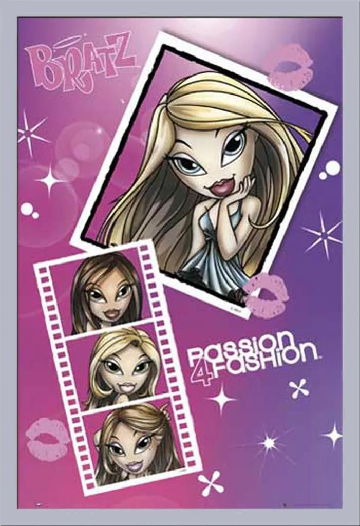Poster Bratz con Cornice Shinsuke Maxi MDF Argento e Vetro Acrilico