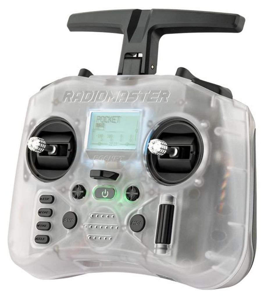 RadioMaster Pocket 2.4GHz ELRS 16CH FPV Sender Hall Gimbals Produktbild 