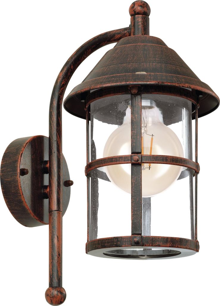 SAN TELMO Wand-/Deckenleuchte Lampe Beleuchtung - L18 x H35 x AL24 cm - antik-braun - 1X60W exkl. - IP23