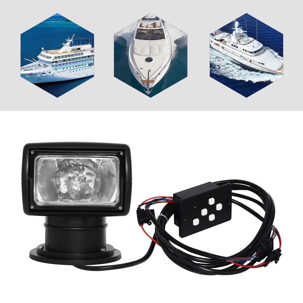 Searchlight 100W 12V Dálkové ovládání lodního reflektoru Obrázek produktu 