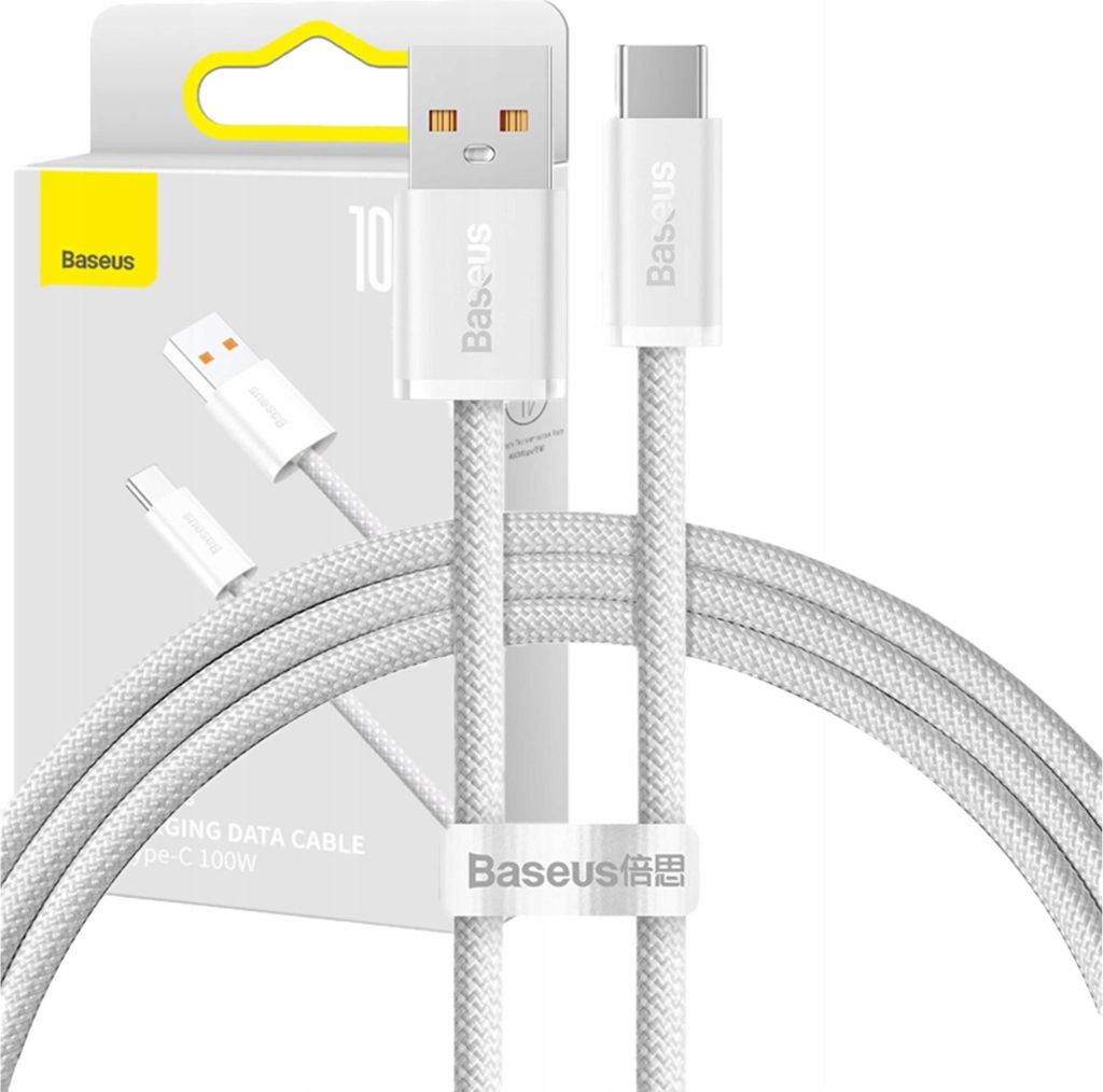 Kabel Usb Do Usb-C Baseus Dynamic Series, 100W, 2M (Biały) Image du produit 