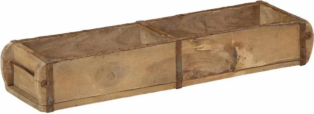 Prezzo Shock: Set 4 Vassoi vidaXL 57cm Legno Massiccio Riciclato