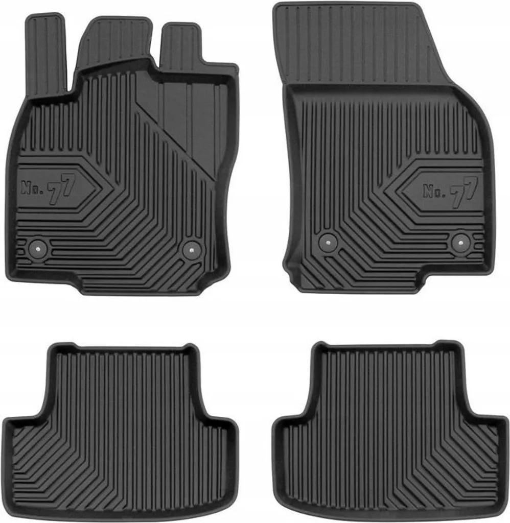 Tappetini Auto per Audi Q2 2016-2020 | Gomma No.77 Anti-Odore e Sicuri