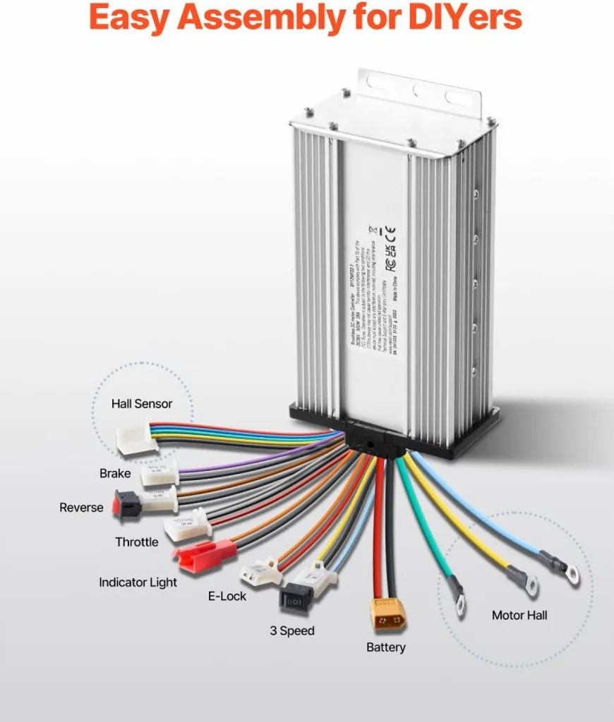 Moteur sans balais 2000W Puissance Élevée 60V avec Boîtier Durable - 6
