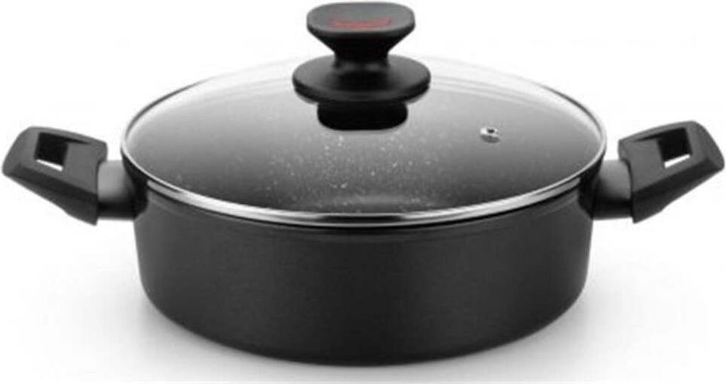 Kasserolle Monix TITAN ROCK Ø 24 cm Schwarz