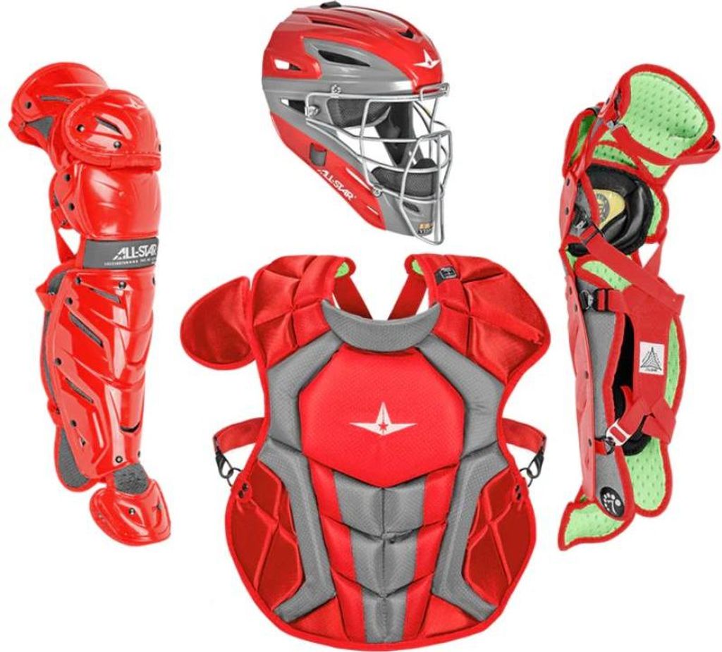 All Star CKCC1216S7X Catcher's Kit 12-16 Yrs Color Scarlet Baseball/Softball Artikel
