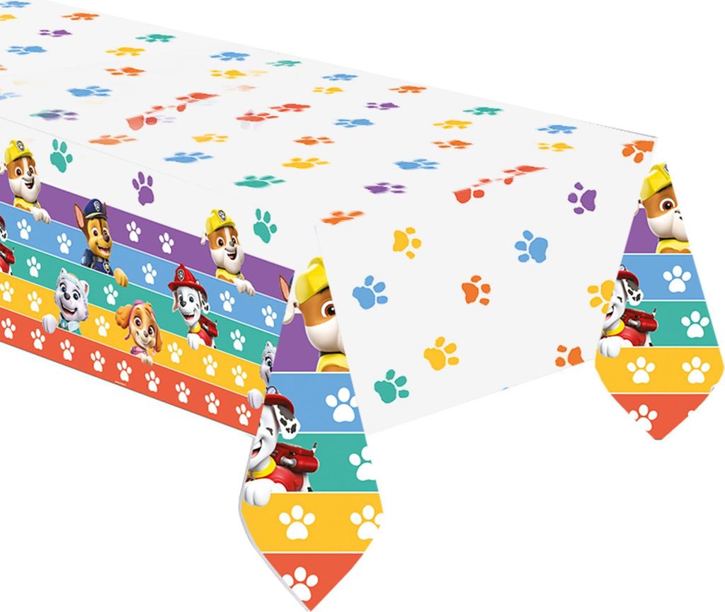 Paw Patrol Color Paws Papier Tischdecke 120x180 cm