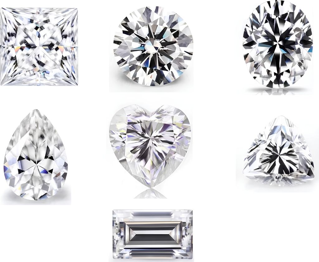 Belgijski diament syntetyczny zestaw 7 szt różny kształt Zdjęcie produktu 