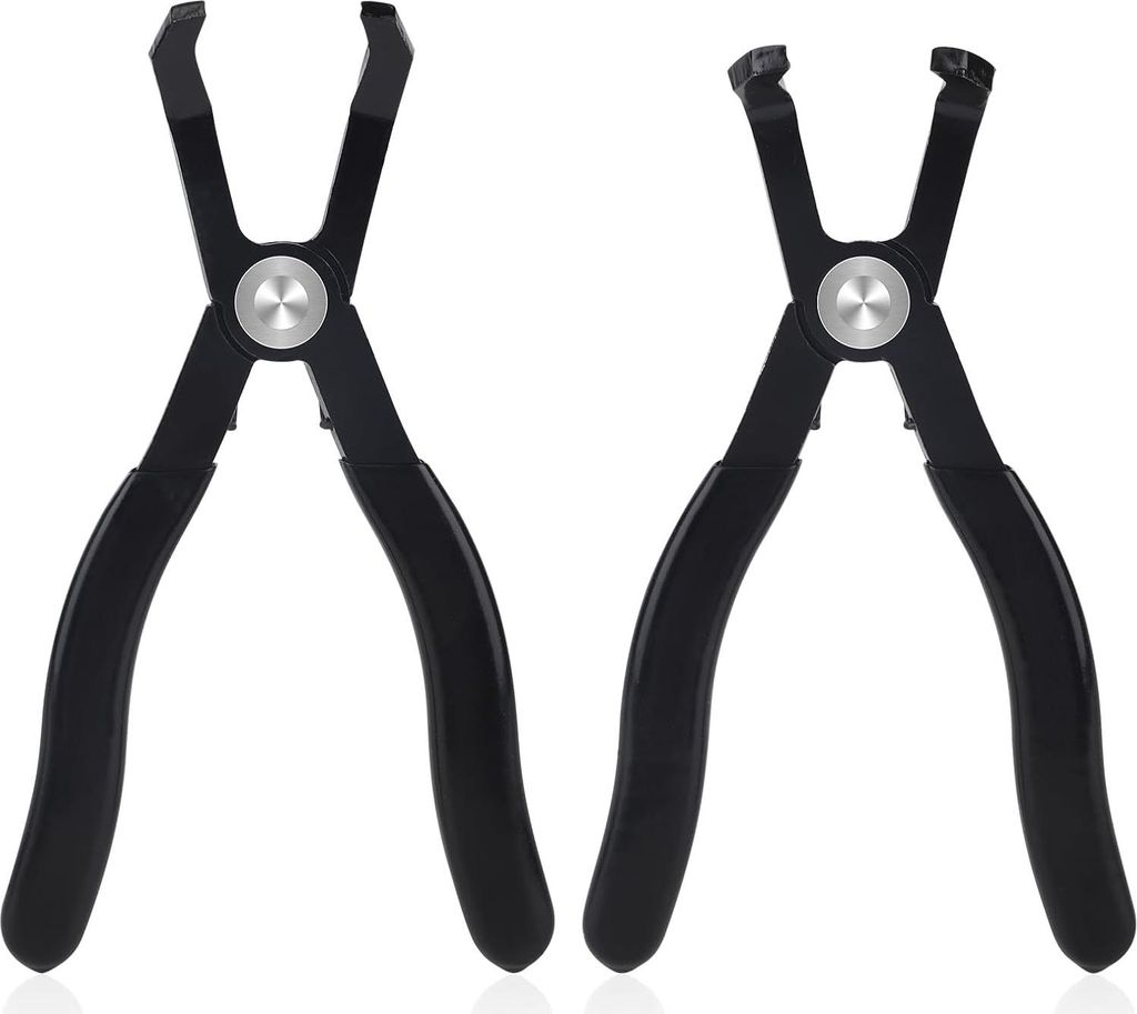 BOXOB 2er Set 30°&80° Duwpentang, Paneelclipzange Werkzeug zum Entfernen von Autokonnektoren für Kofferraum-Innenverkleidung Gummischnallen Clip...