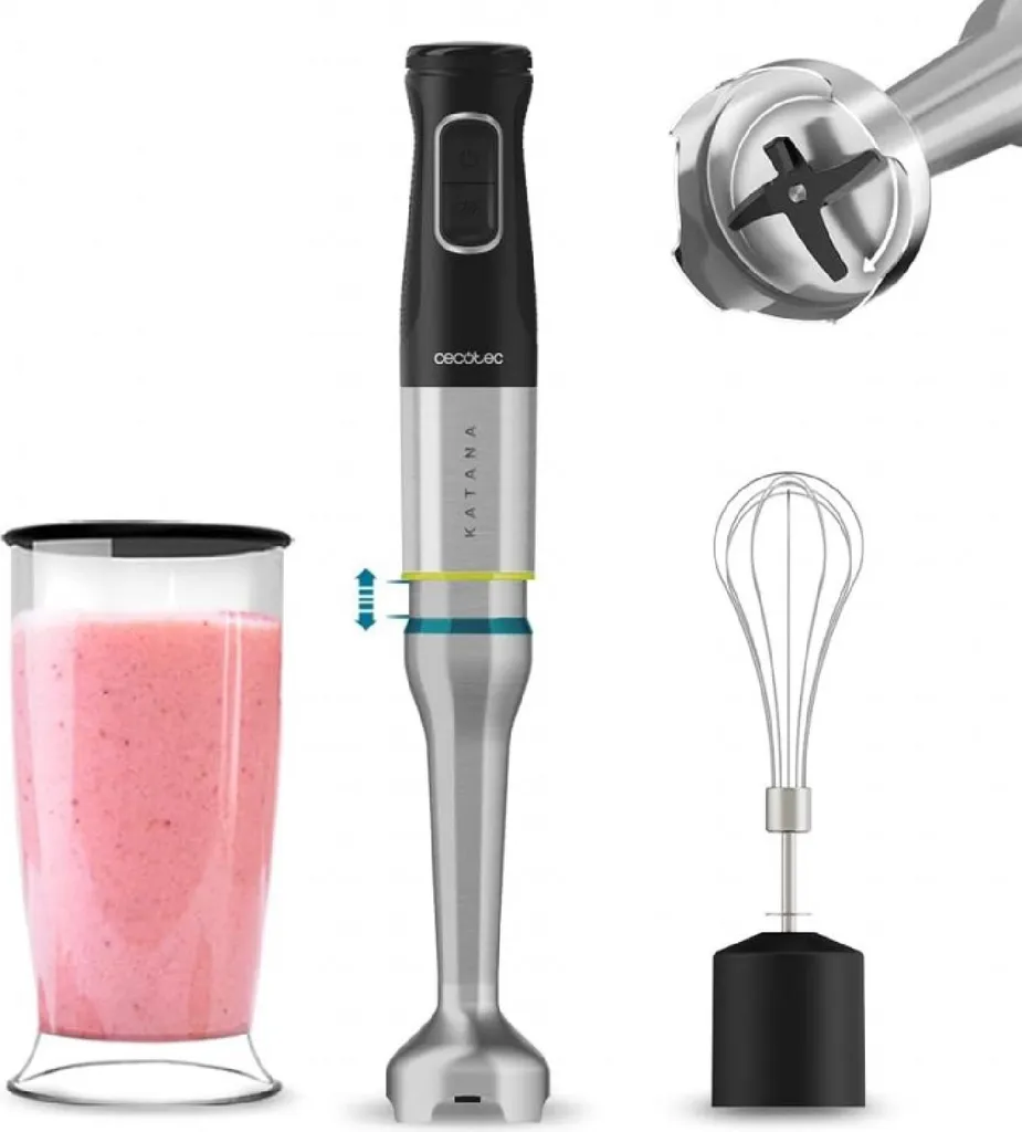 Cecotec Katana 12 Crema B | Frullatore a Immersione 1200W Professionale