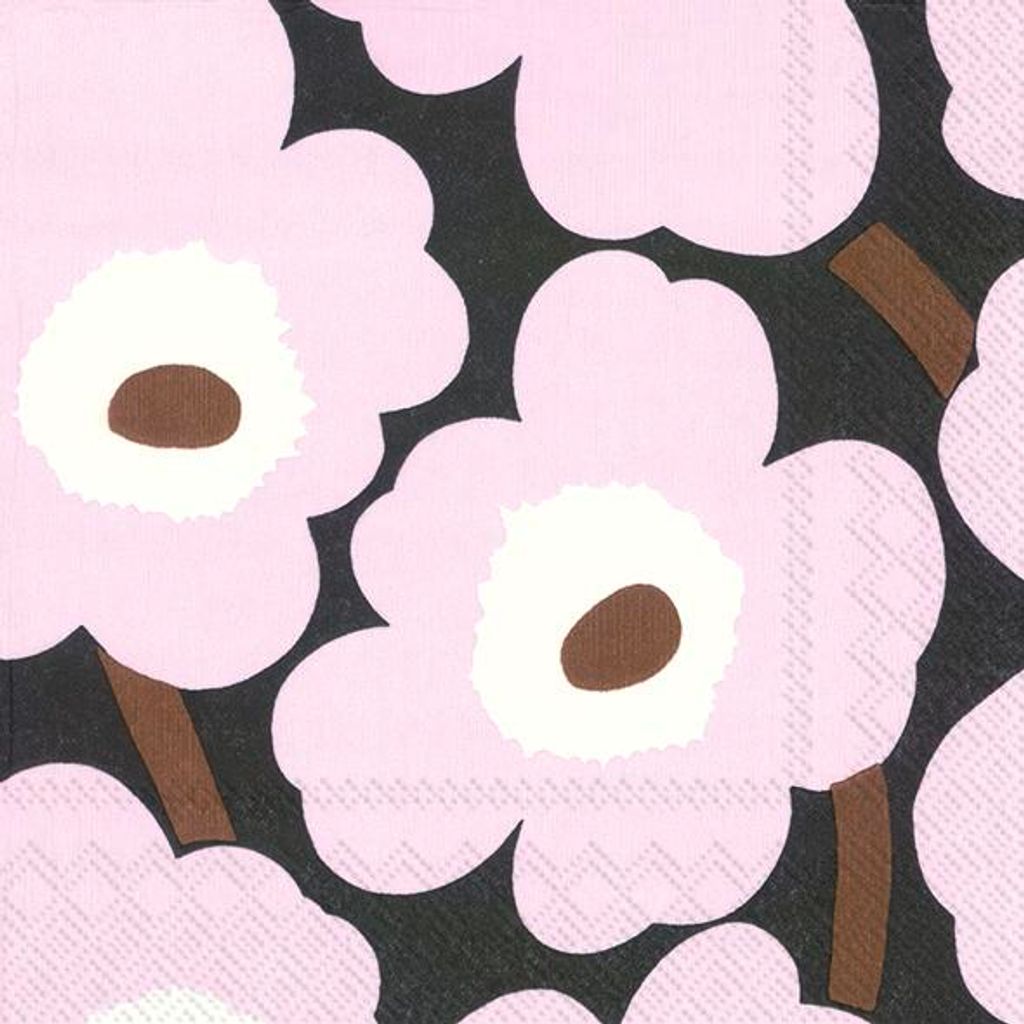 Servietten 33x33 cm - UNIKKO rose
