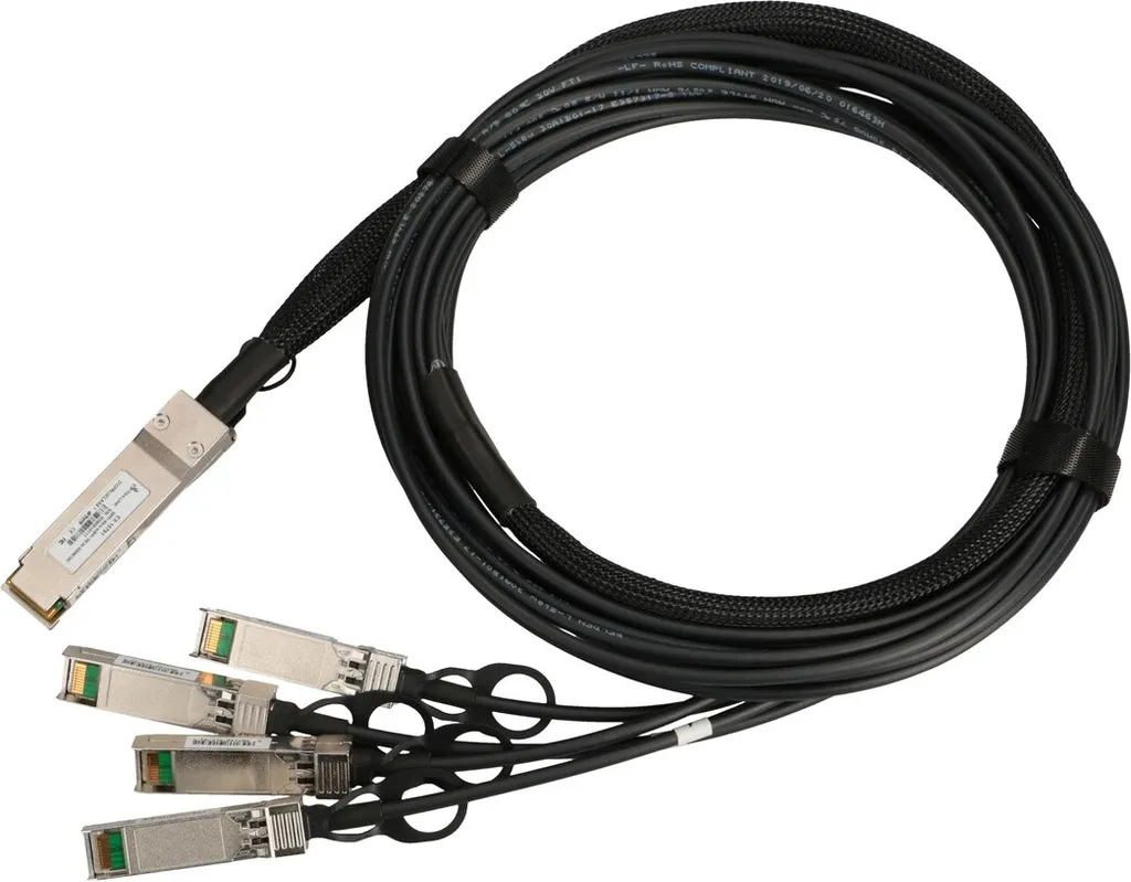 Cavo DAC QSFP+ Extralink 40Gbps a 4x 10Gbps 3m 30AWG | Performance Data Center