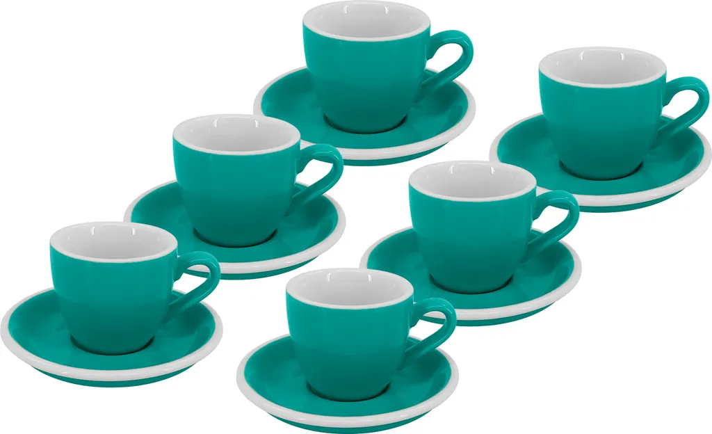 Set 6 Tazzine Espresso Roma 75ml Turchese | Prezzo Conveniente Online