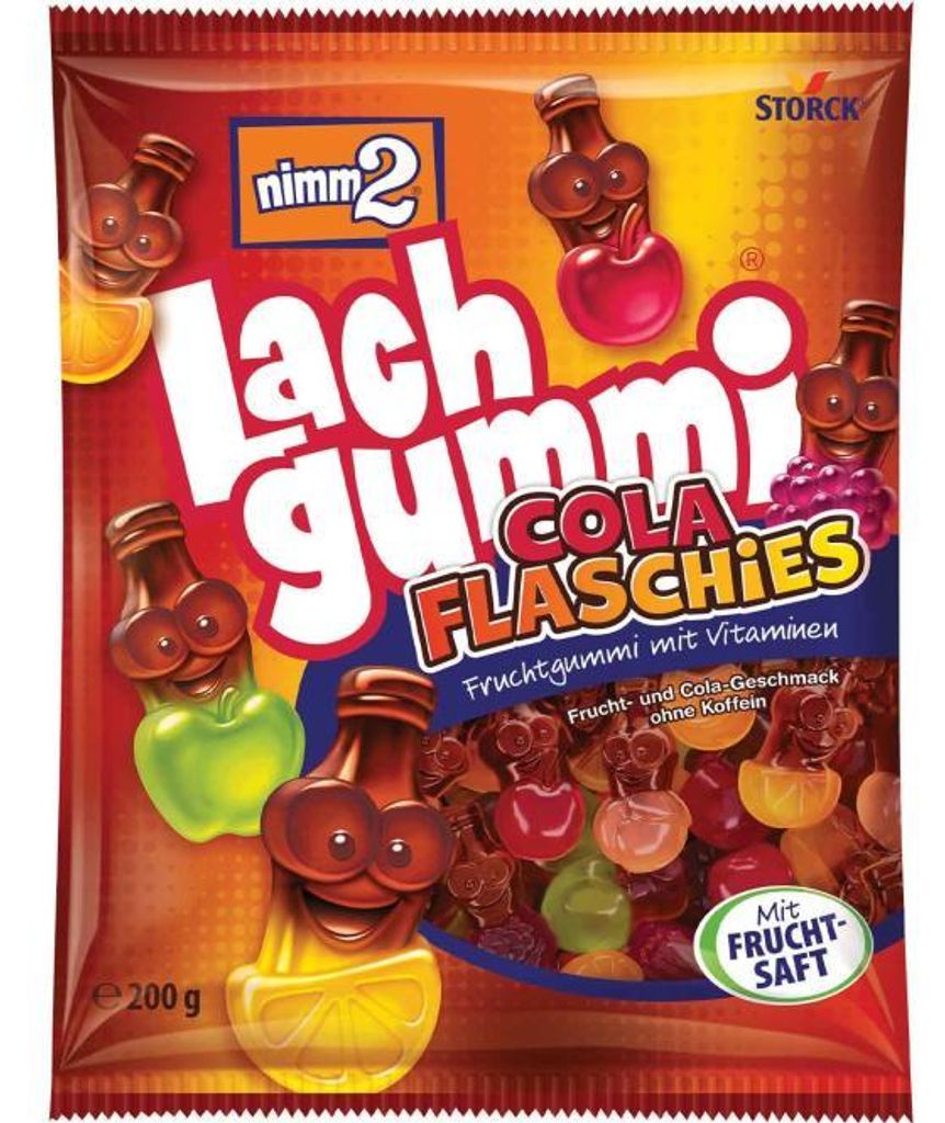 nimm2 Fruchtgummi Lachgummi Cola Flaschies 389302-00 200g Produktbild 