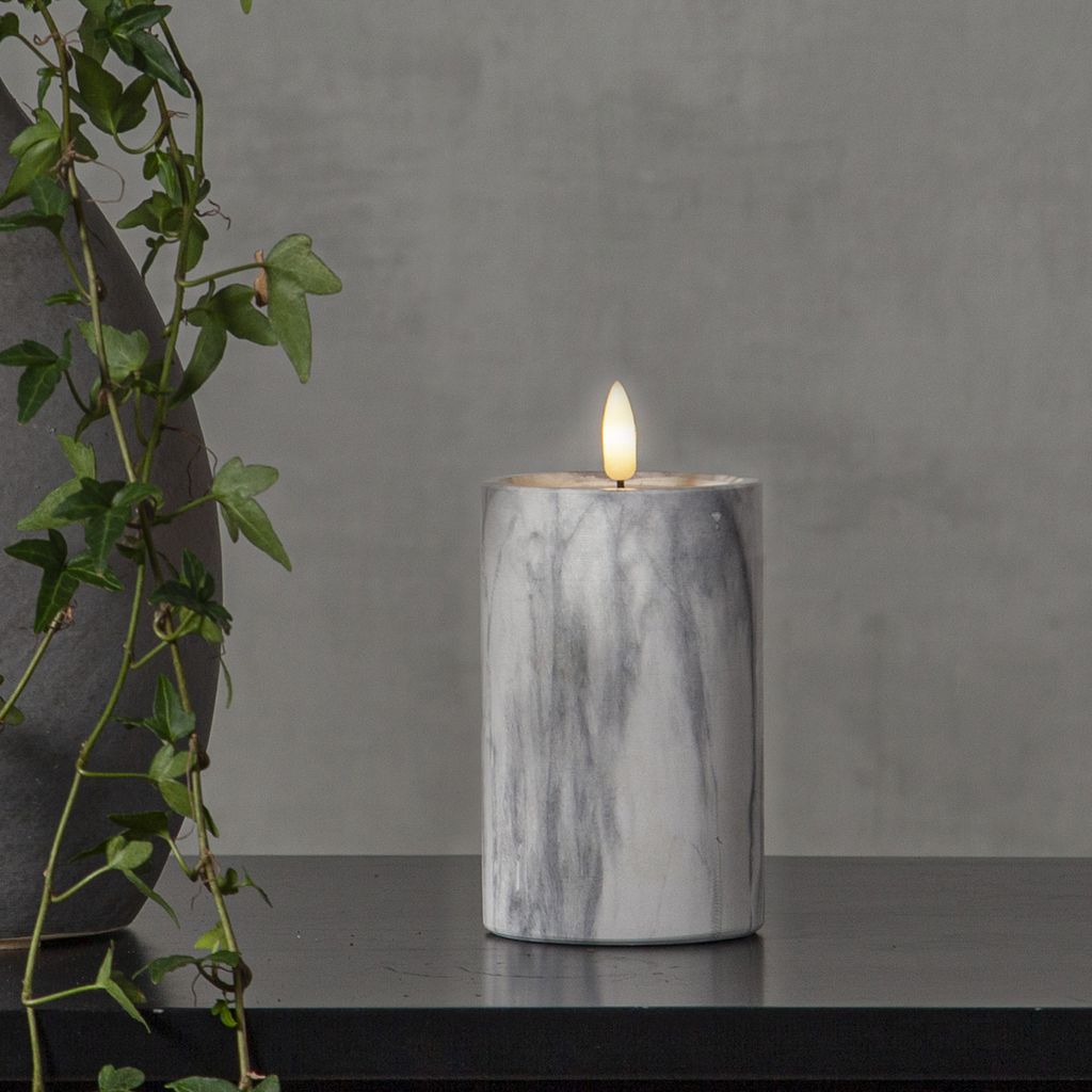 Star Trading LED Kerze Flamme Marble In Grau | Kaufland.de