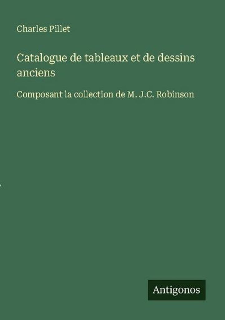 Katalog alter Gemälde und Zeichnungen
