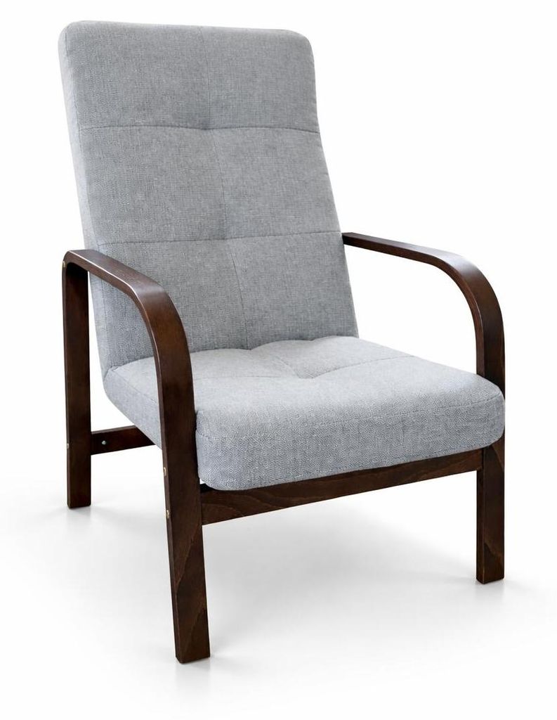 Fotel Nordic Comfort wypoczynkowy salon drewno orzech Zdjęcie produktu 