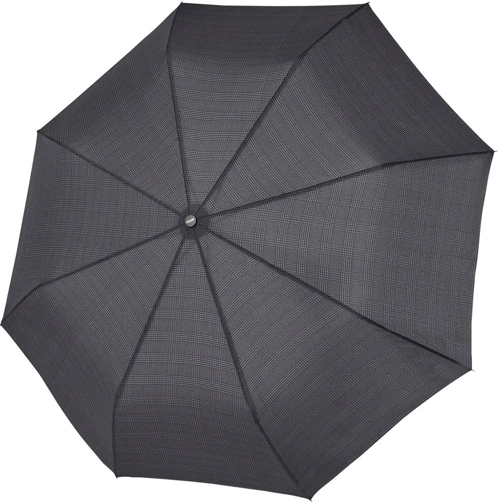 doppler ombrello tascabile ombrello Fiber Mini Gents Classy Stripe grigio scuro