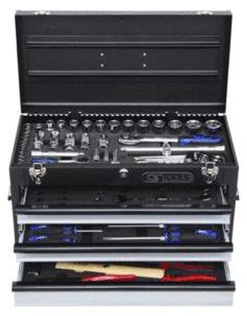 KS Tools 1/4 +1/2 CHROMEplus Universal-Werkzeug-Satz, 99-tlg