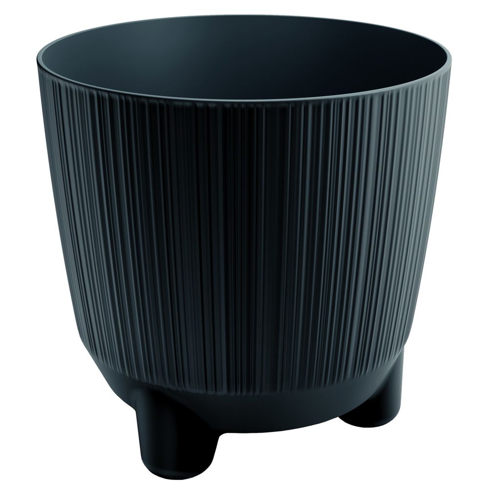 Blumentopf mit Beinen RYFO N 19,5 cm - Farbe: anthrazit