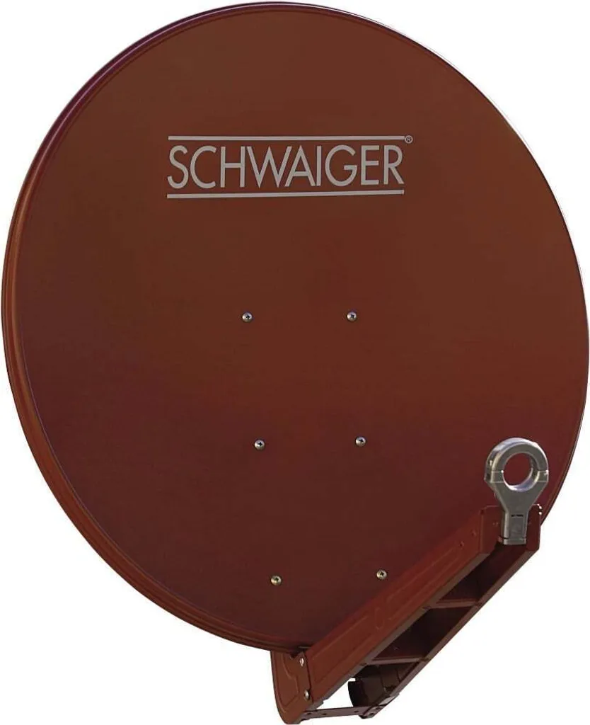 Miroir Satellite Aluminium 85cm Schwaiger Prémonté Haute Qualité
