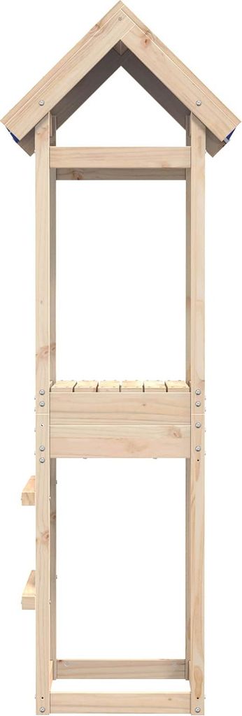 vidaXL Spielturm Braun 52,5 x 46,5 x 195 cm Massives Produktbild 