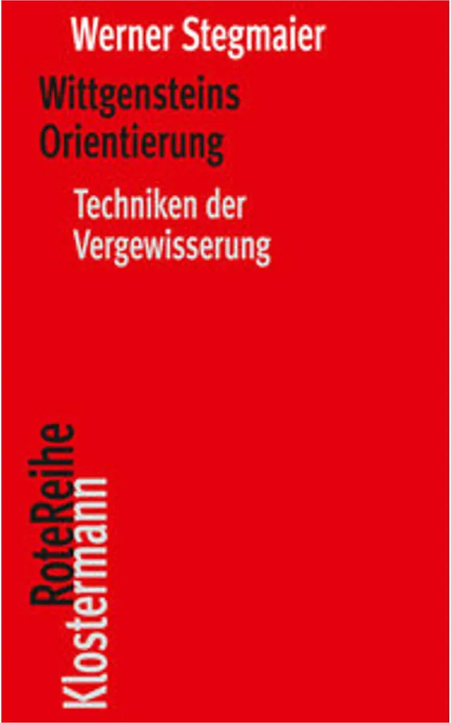 Analyse Critique Wittgensteins Orientierung avec Index Thématique Complet