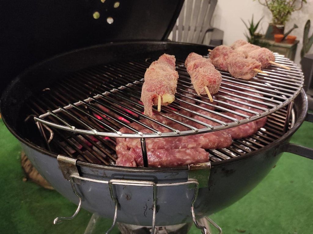 Rundes Warmhaltgitter für Weber Holzkohlegrills - Edelstahl Bratgitter - Ersatzteile Grillwarmhaltgitter - 57cm Weber One-Touch Performer - 523cm ...